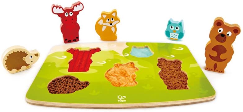 Fühlpuzzle Waldtiere, 5 teilig
